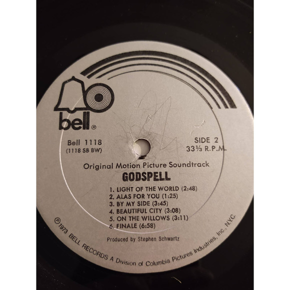 GODSPELL Original Soundtrack LP 1973 Bell 1118 - Picture 8 of 8